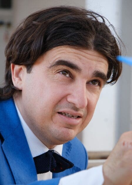 Roberto Gasparro sul set de La chiocciola